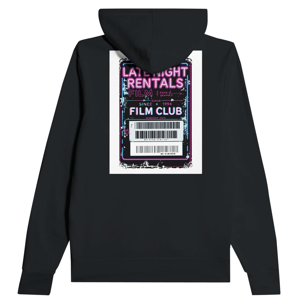 Late Night Rentals Film Club Membership Card Hoodie | Blockbuster Hoodie - Wild Thread Co