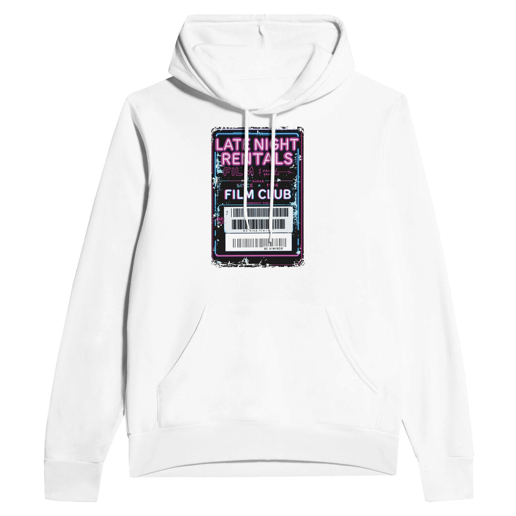 Late Night Rentals Film Club Membership Card Hoodie | Blockbuster Hoodie - Wild Thread Co
