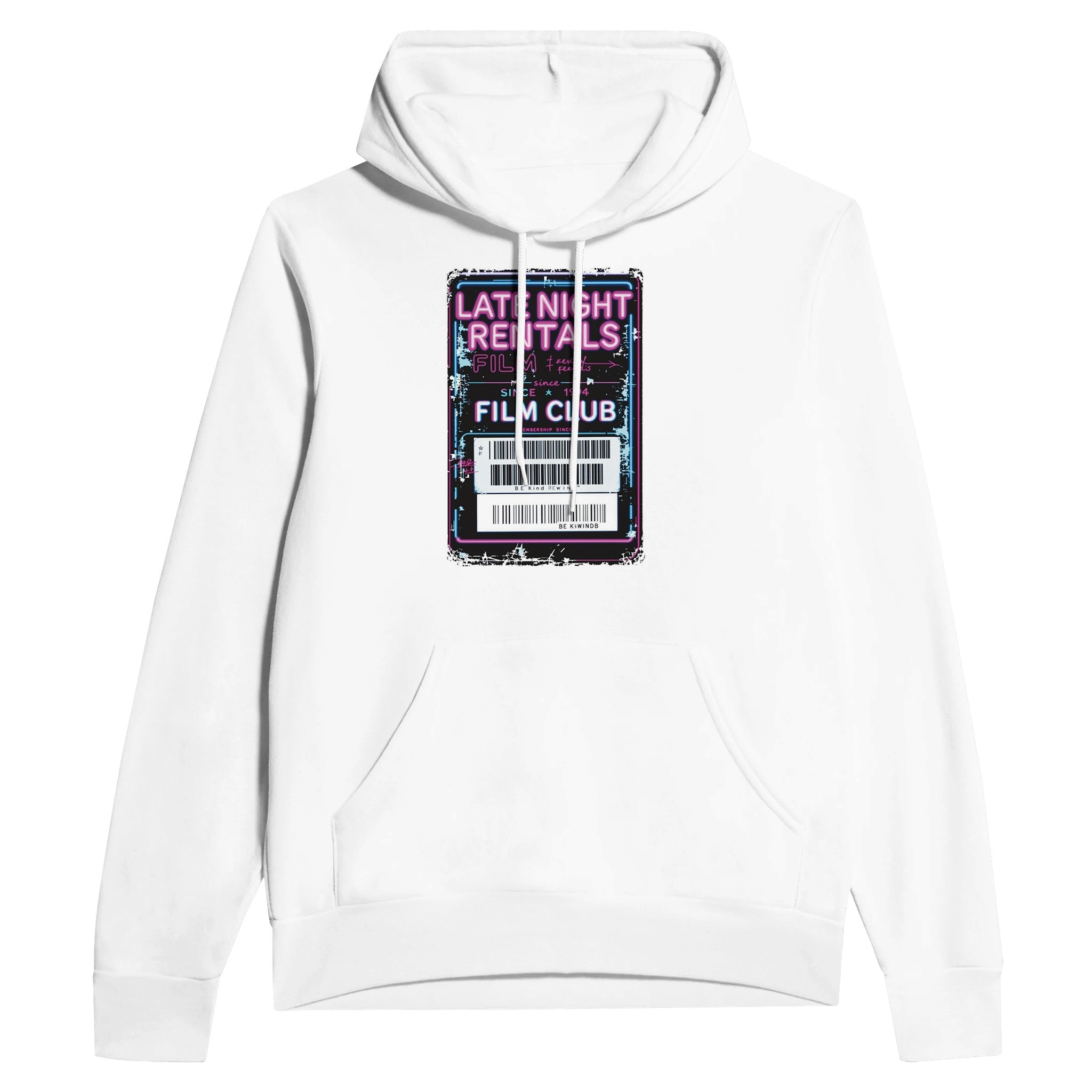 Late Night Rentals Film Club Membership Card Hoodie | Blockbuster Hoodie - Wild Thread Co