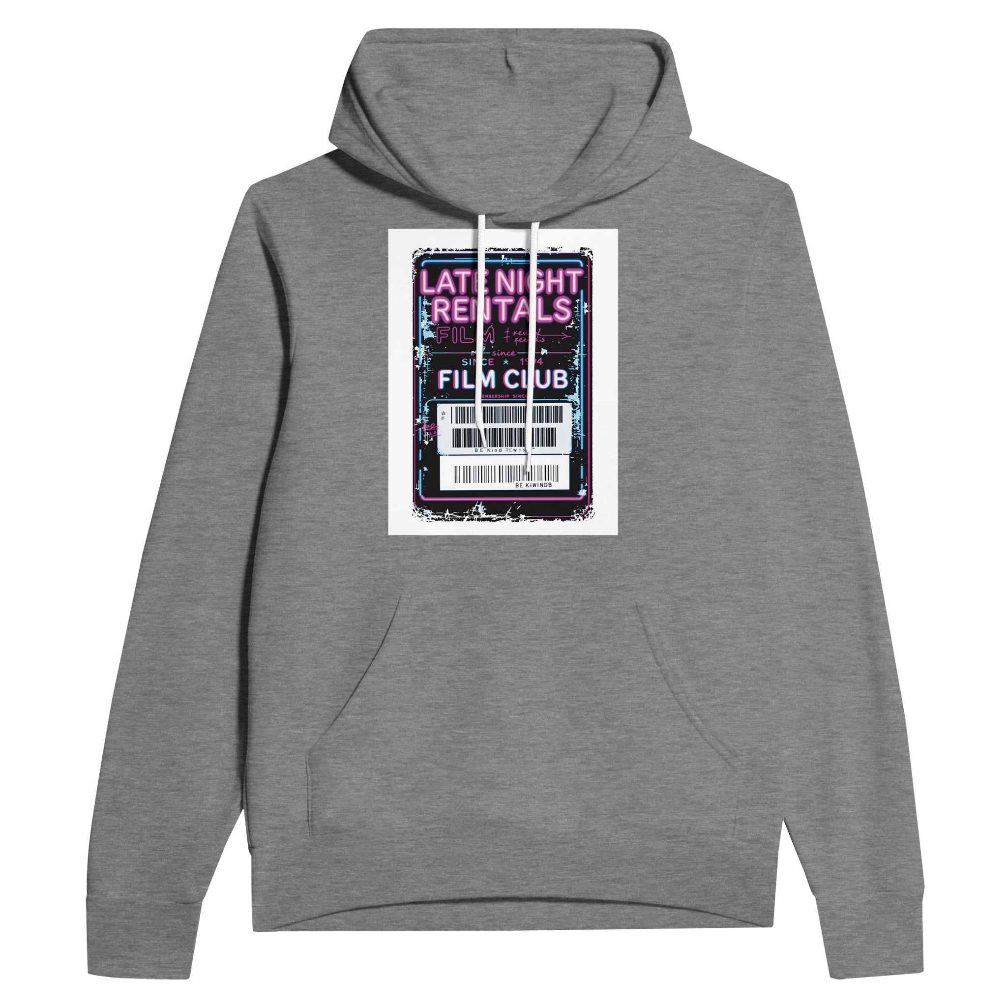 Late Night Rentals Film Club Membership Card Hoodie | Blockbuster Hoodie - Wild Thread Co