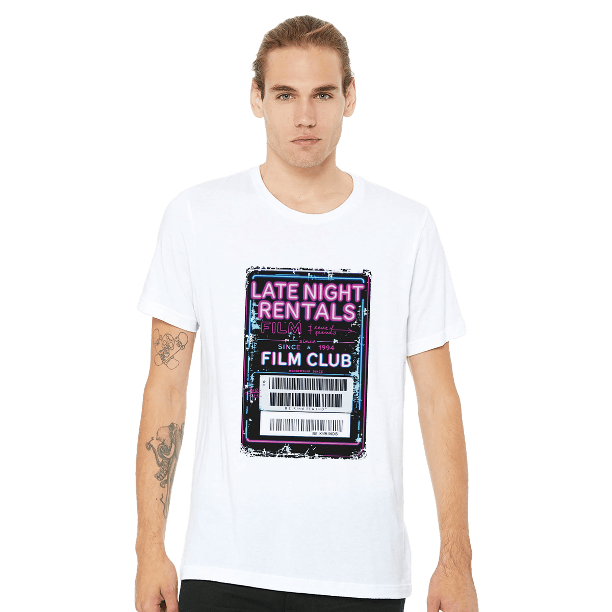 Late Night Rentals Film Club Membership Card T-Shirt | Blockbuster Tee - Wild Thread Co