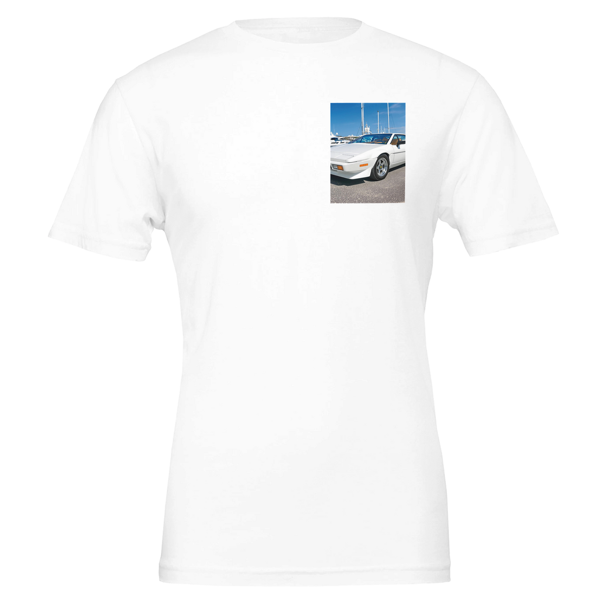 Lotus Esprit White | Garage Workshop Wall Art - Wild Thread Co