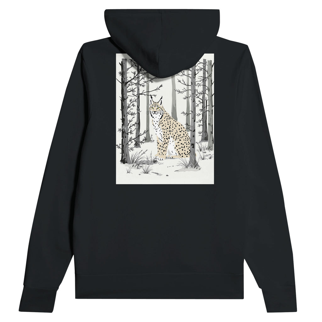 Lynx Scottish Pine Forest Hoodie | Rewilding Conservation Gift UK - Wild Thread Co