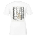 Lynx Scottish Pine Forest T-Shirt | Rewilding Conservation Gift UK - Wild Thread Co