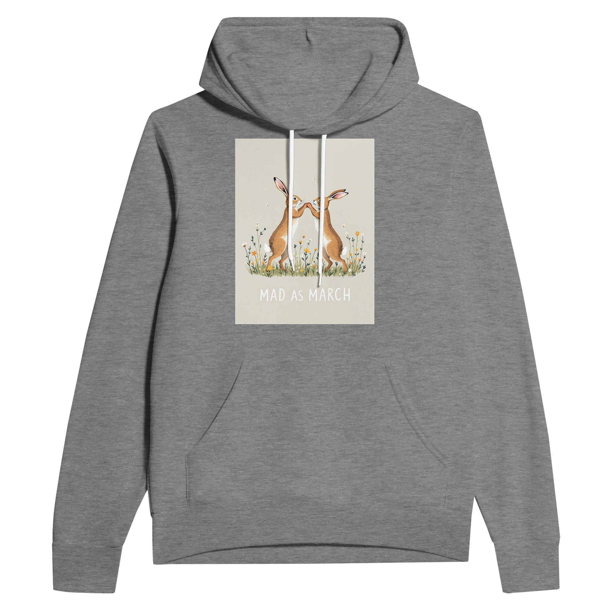Mad March Hare Boxing Hoodie | Funny Wildlife Hoodie - Wild Thread Co