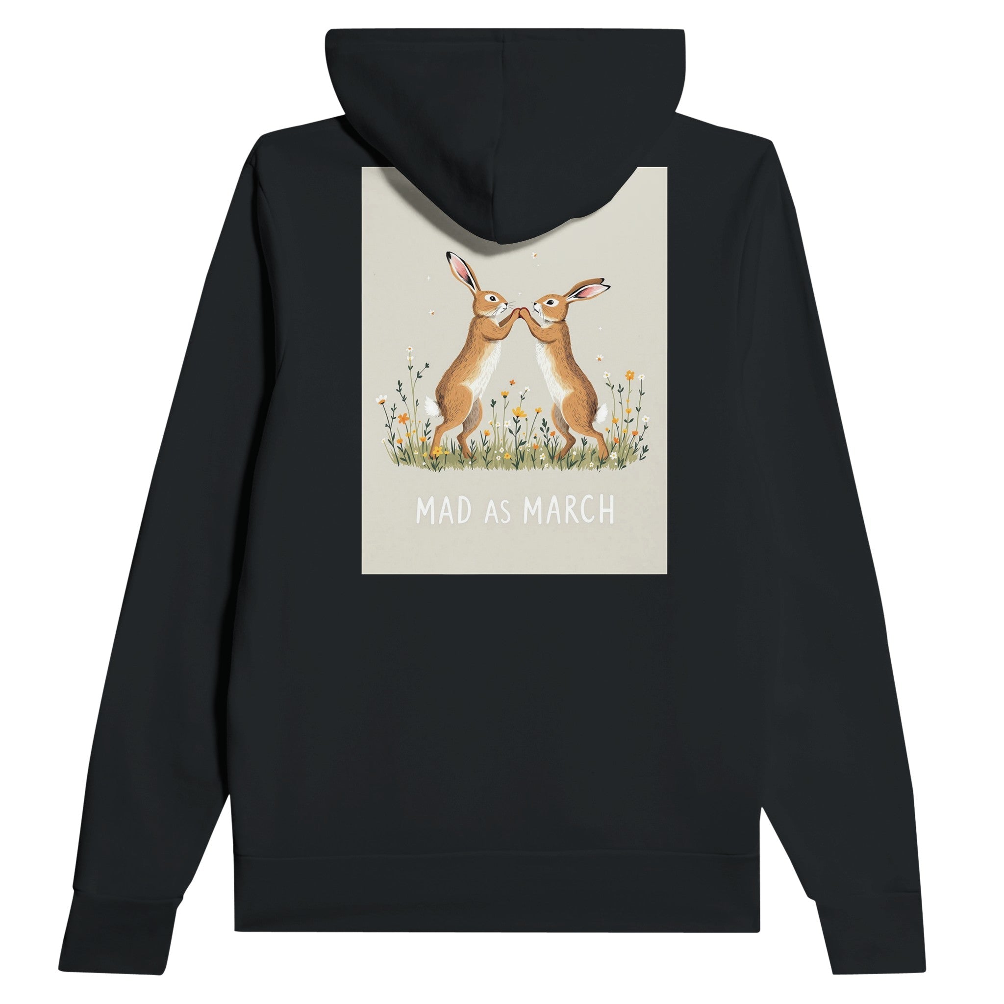 Mad March Hare Boxing Hoodie | Funny Wildlife Hoodie - Wild Thread Co