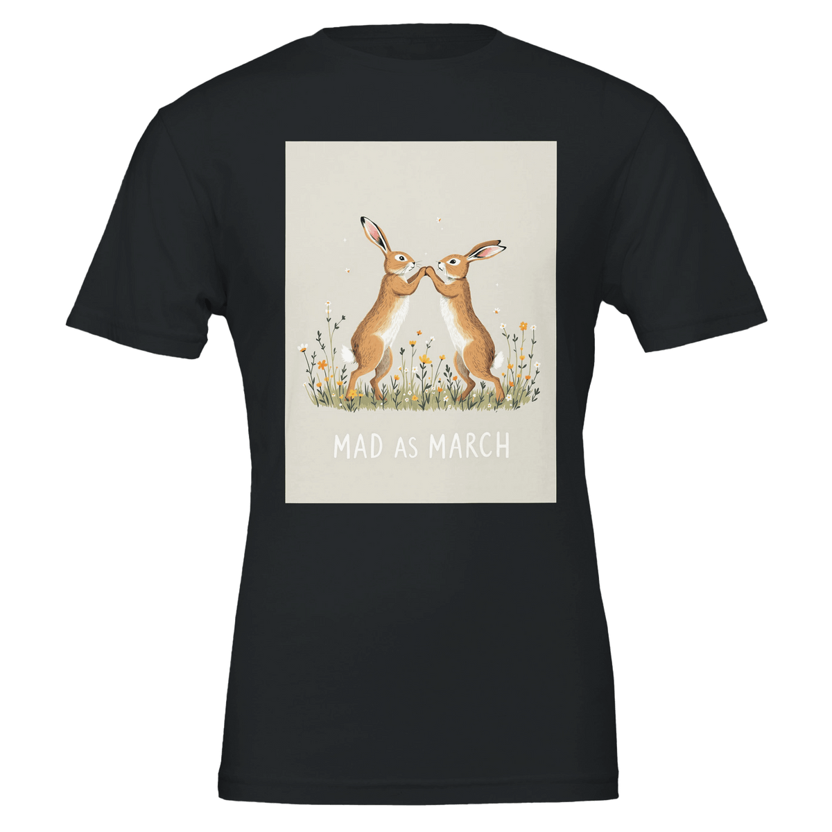Mad March Hare Boxing T-Shirt | Funny Wildlife Tee - Wild Thread Co