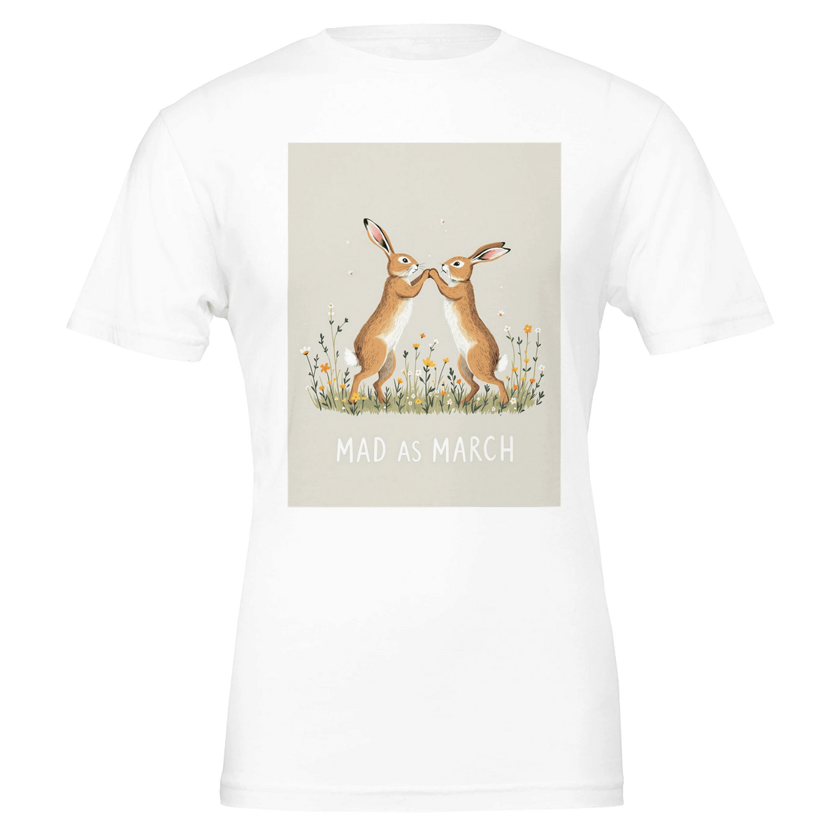 Mad March Hare Boxing T-Shirt | Funny Wildlife Tee - Wild Thread Co