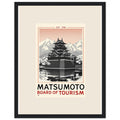 Matsumoto Vintage Travel Framed Print Wall Art Ready to Hang UK — Framed Art Print | Wild Thread Co UK