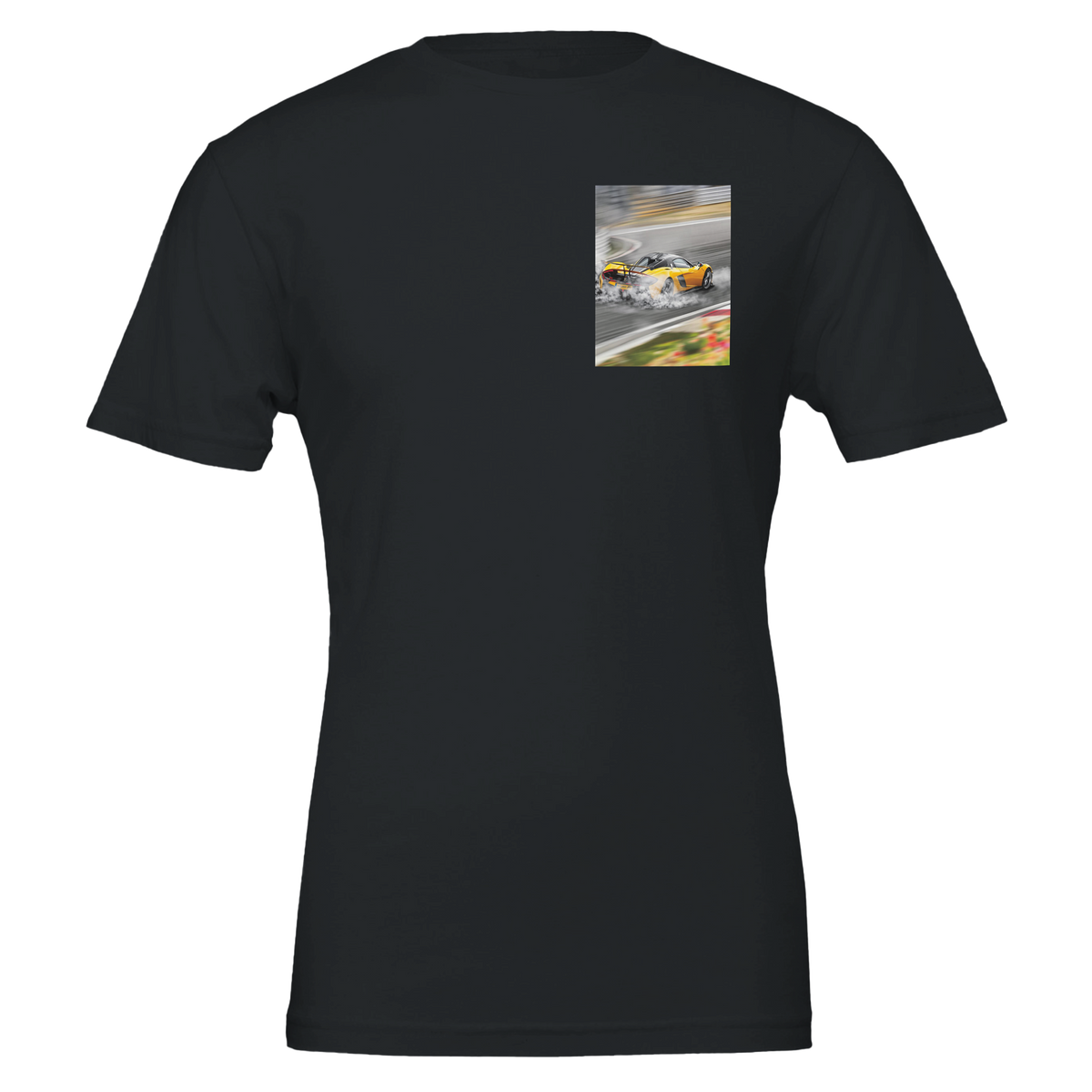 Mclaren P1 Yellow Circuit Hypercar | T-Shirt | Garage Workshop Wall Art - Wild Thread Co