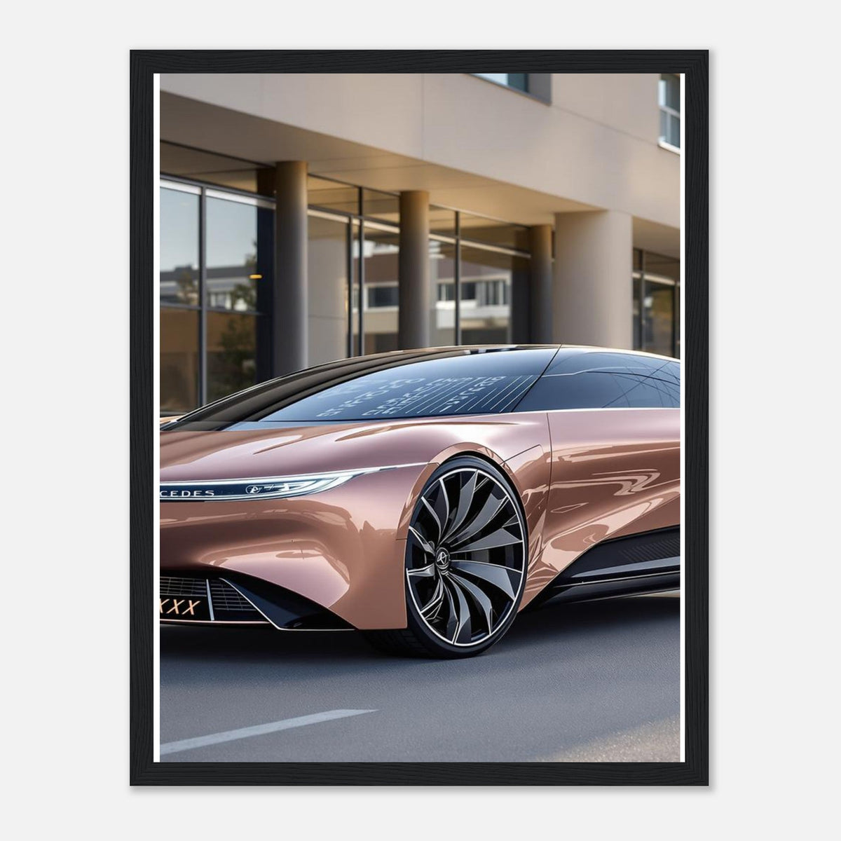 Mercedes Vision Eqxx Framed Print | Car Wall Art UK - Wild Thread Co