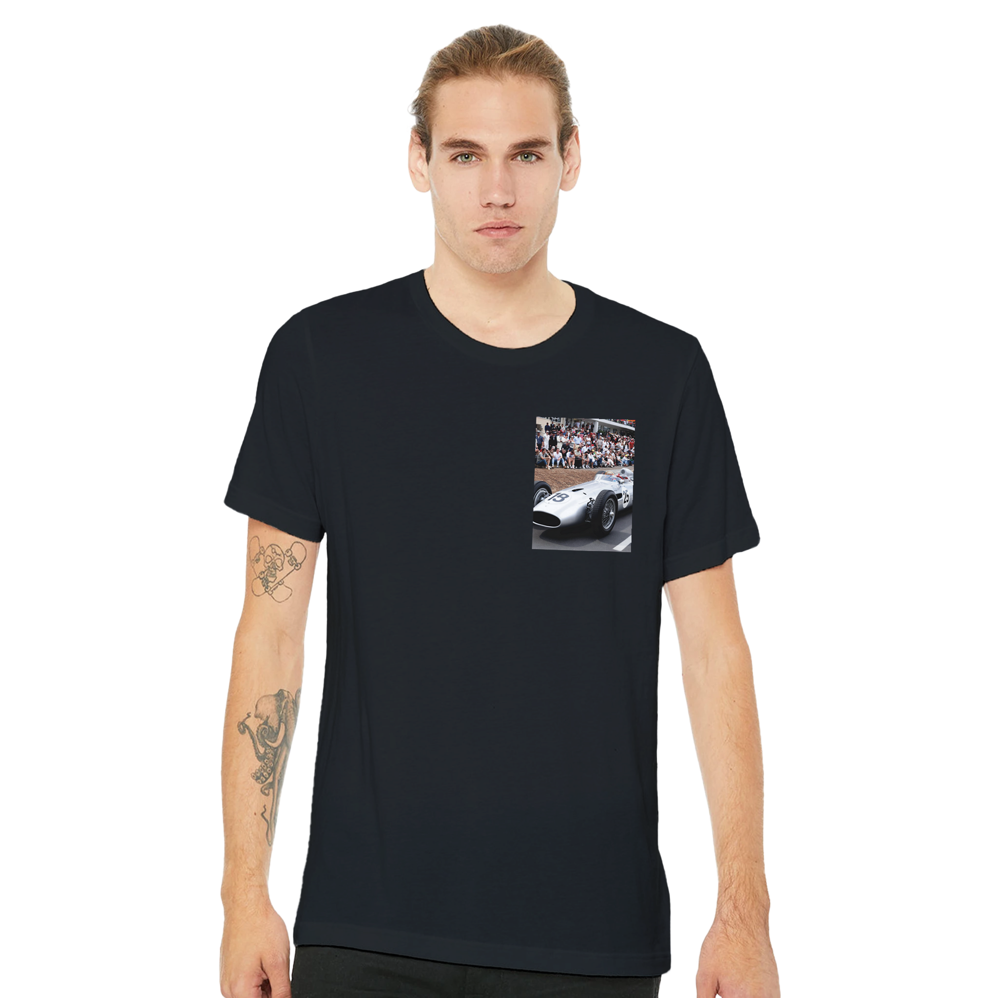 Mercedes W196 T-Shirt — detail view | Wild Thread Co
