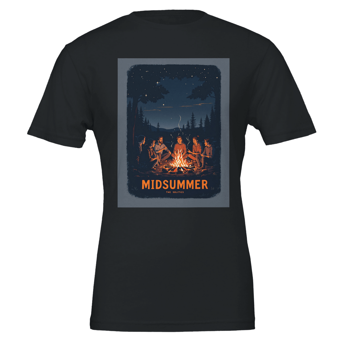 Midsummer Solstice Campfire T-Shirt | Winter Solstice Gift UK - Wild Thread Co