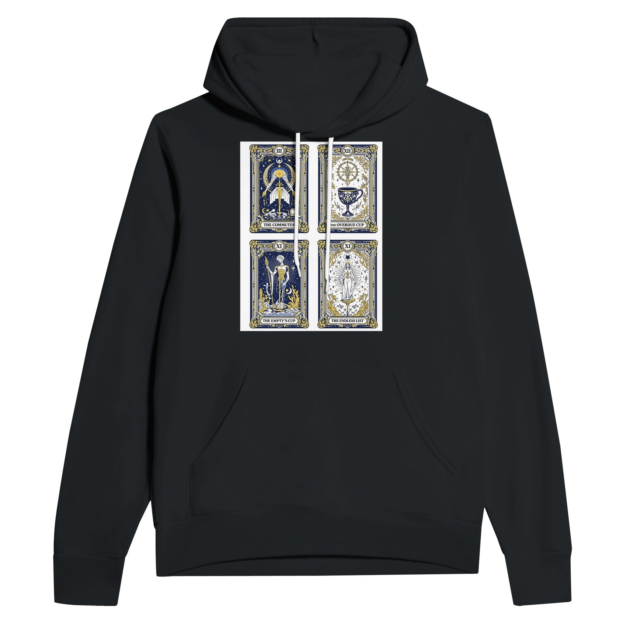 Modern Tarot Card Hoodie | Witchy Gift | Unisex Hoodie Navy - Wild Thread Co