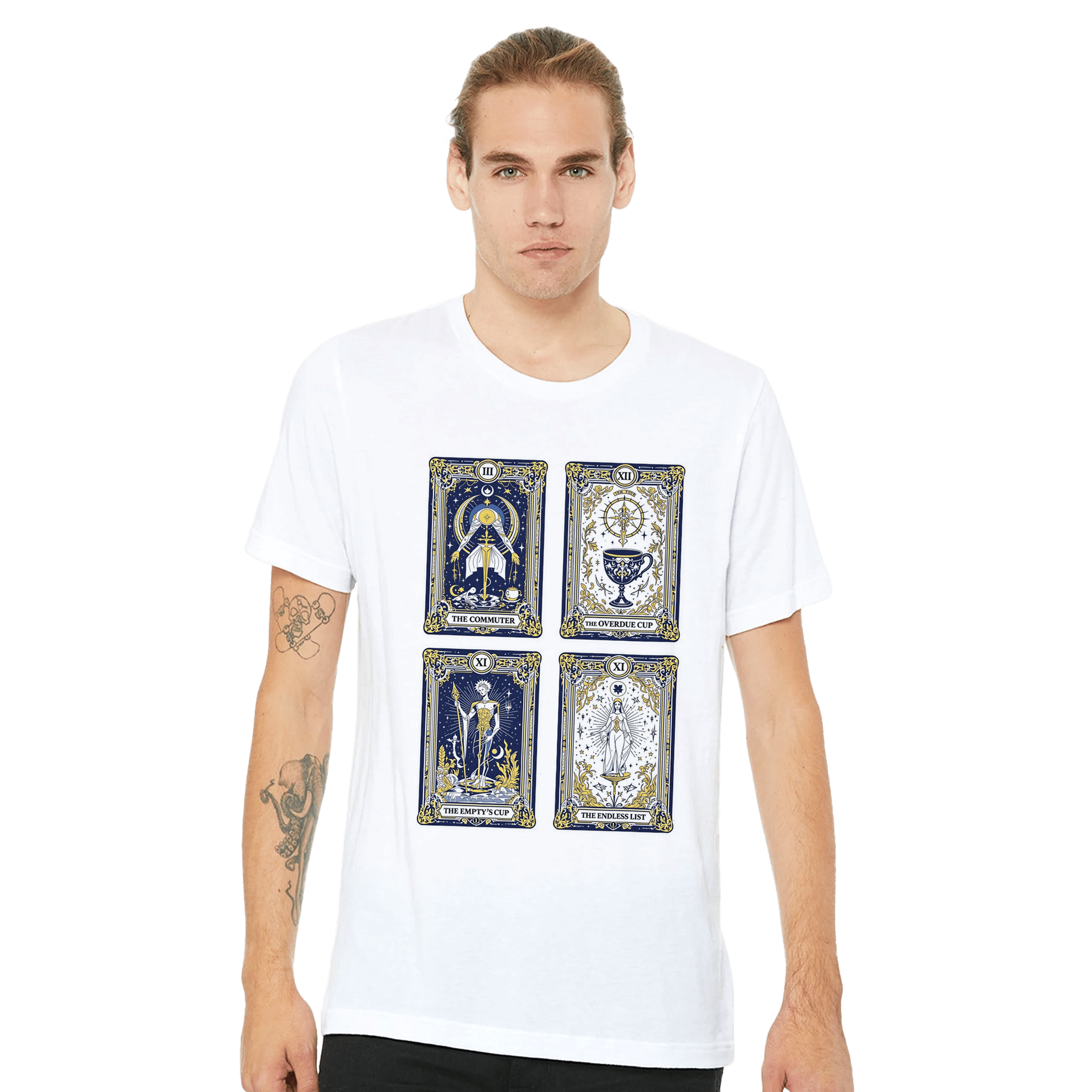 Modern Tarot Card T-Shirt | Witchy Gift | Unisex Tee Navy - Wild Thread Co