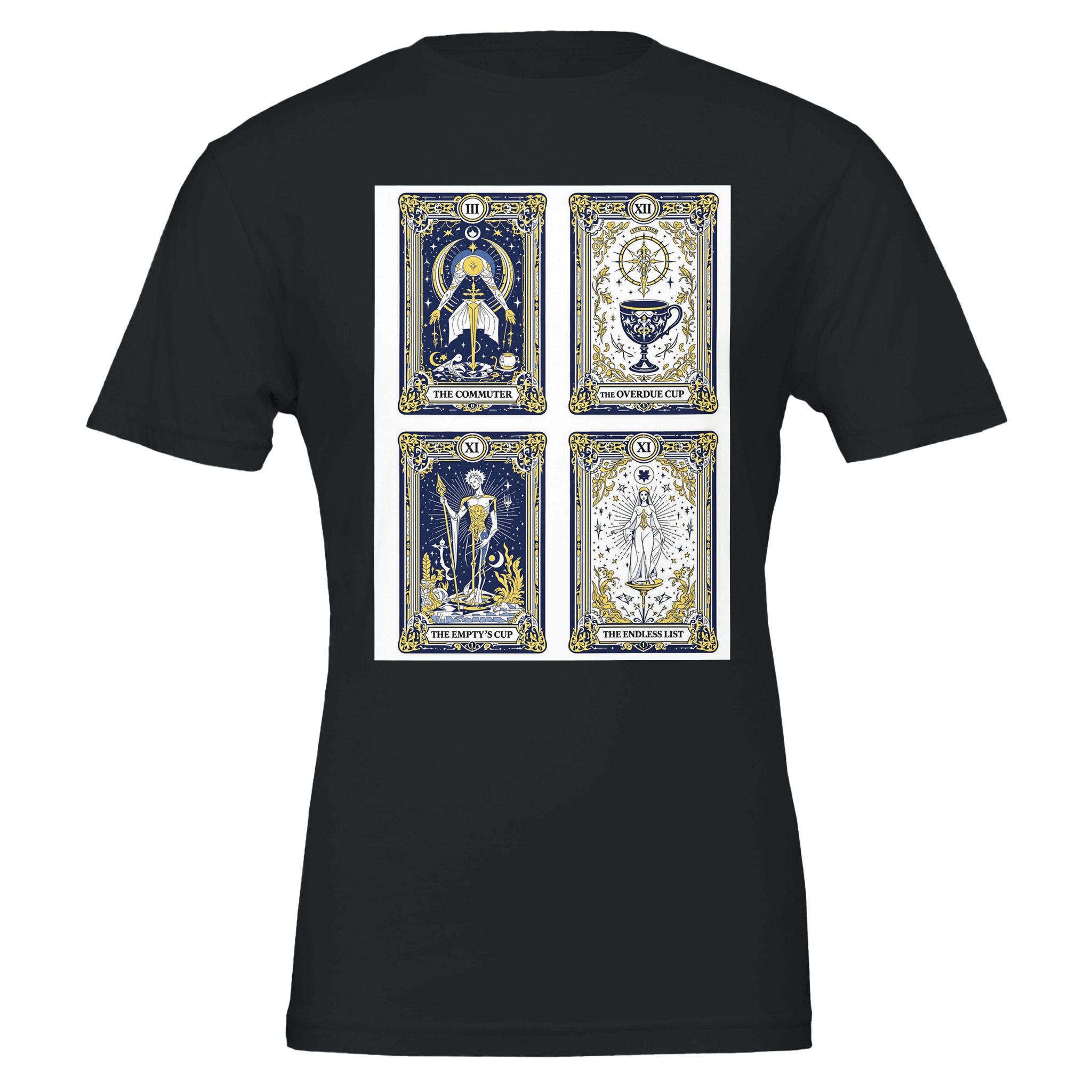 Modern Tarot Card T-Shirt | Witchy Gift | Unisex Tee Navy - Wild Thread Co