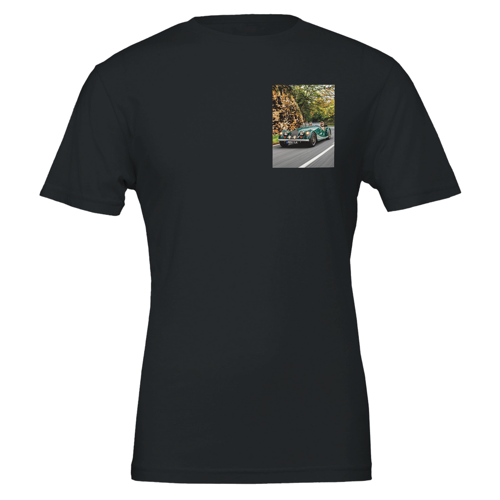 Morgan Plus Four T-Shirt — detail view | Wild Thread Co