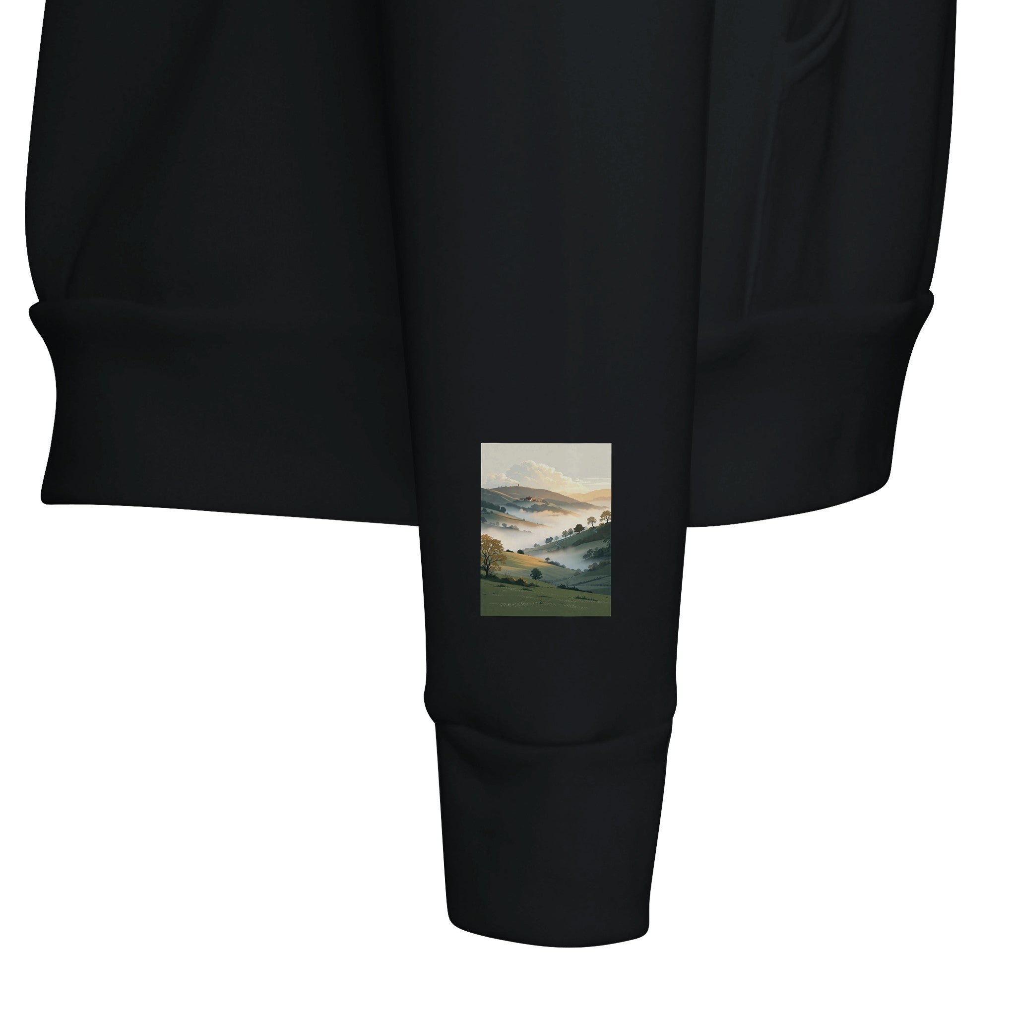 Morning Mist Valley Farm Hoodie | British Countryside Gift - Wild Thread Co