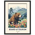 Mount Asahi Vintage Travel Framed Print Wall Art Ready to Hang UK — Framed Art Print | Wild Thread Co UK