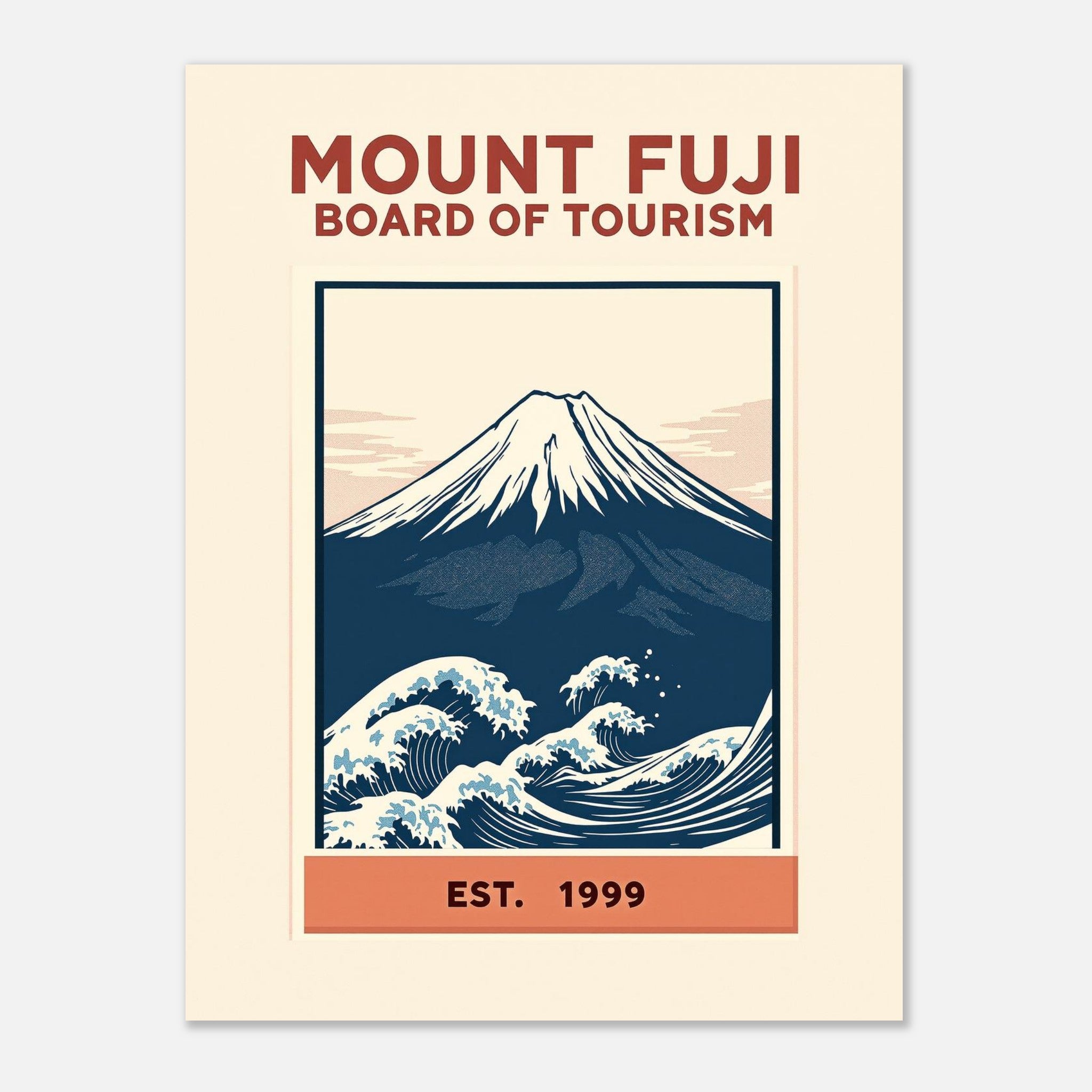 Mount Fuji Vintage Travel Art Print Art Print — detail view | Wild Thread Co