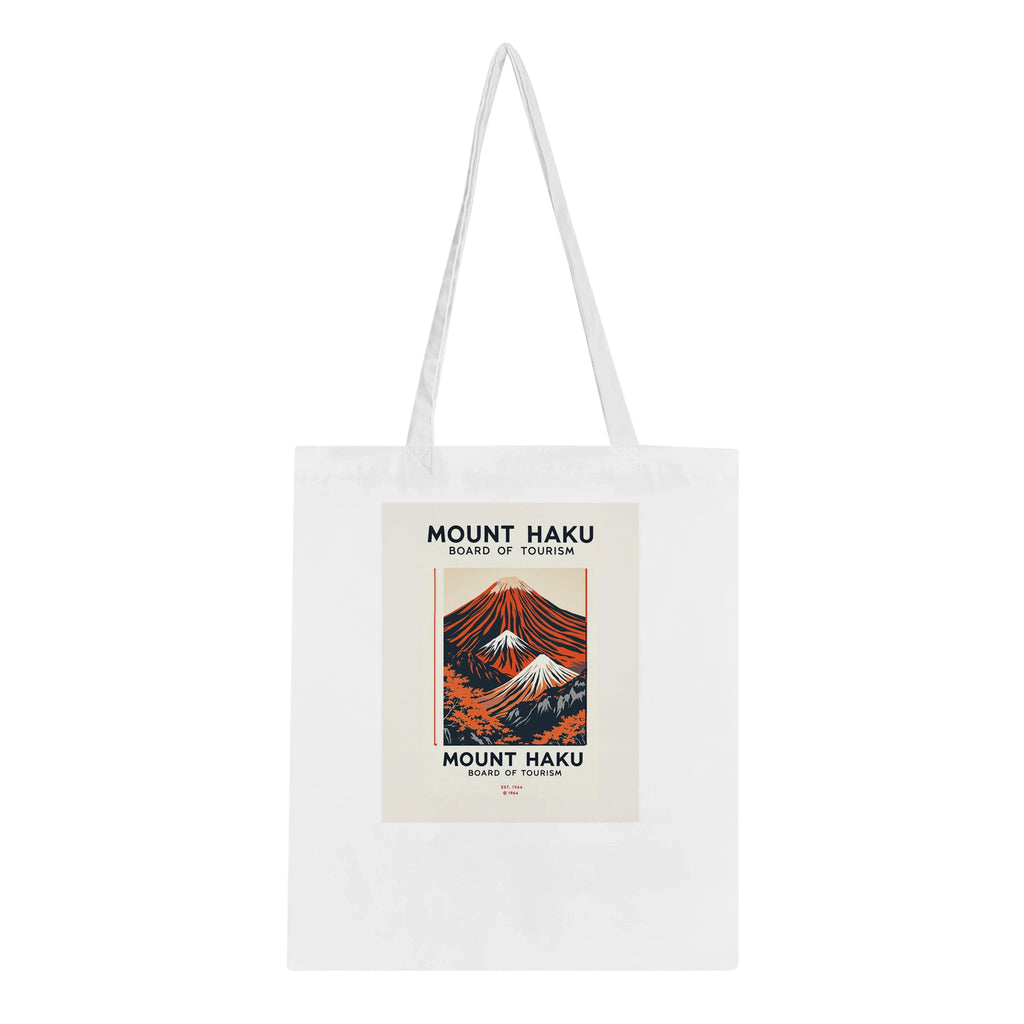 Mount Haku Vintage Travel Tote Bag Cotton Shopper UK — Tote Bag | Wild Thread Co UK