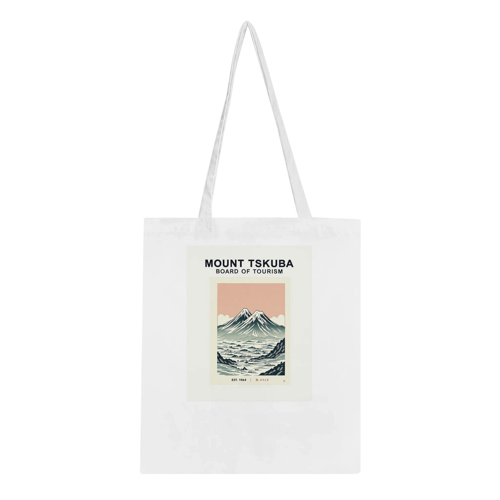 Mount Tsukuba Vintage Travel Tote Bag Cotton Shopper UK — Tote Bag | Wild Thread Co UK
