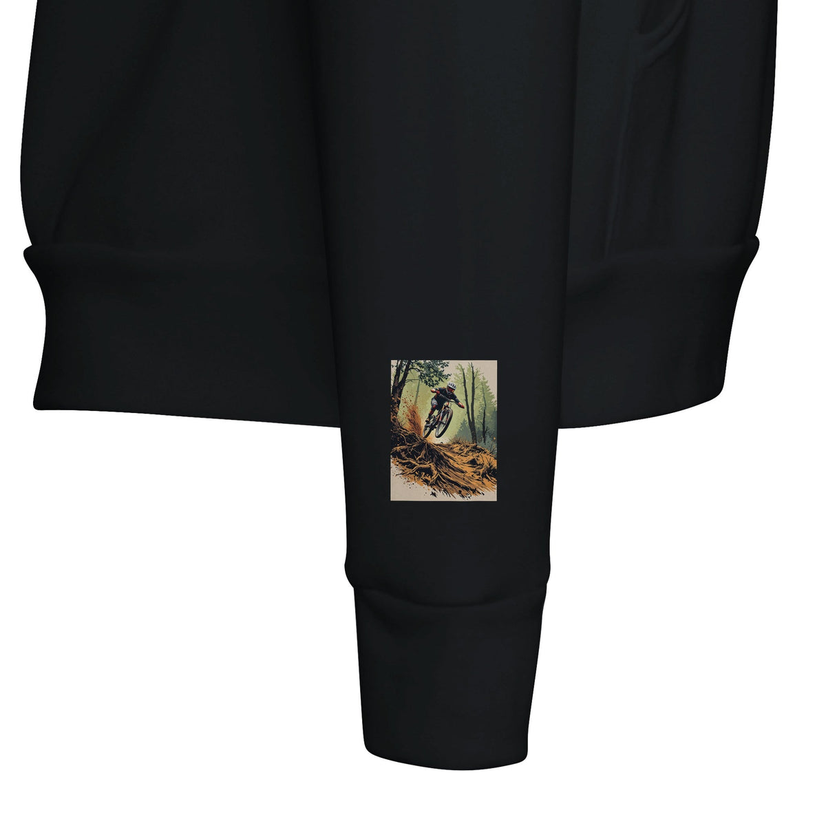 Mountain Bike Hoodie UK | MTB Trail Biking Hoodie | ALL THE WAY DOWN - Wild Thread Co