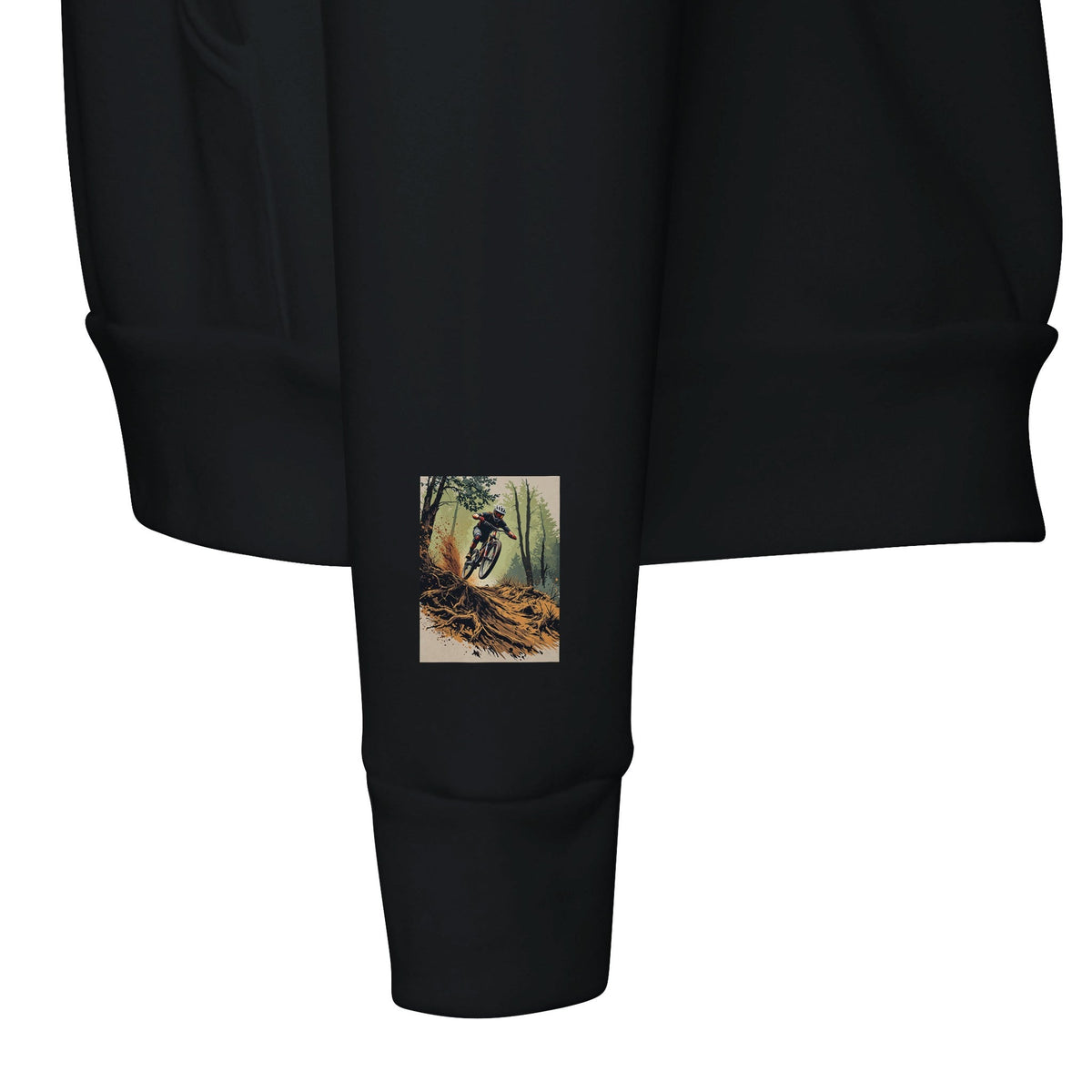 Mountain Bike Hoodie UK | MTB Trail Biking Hoodie | ALL THE WAY DOWN - Wild Thread Co