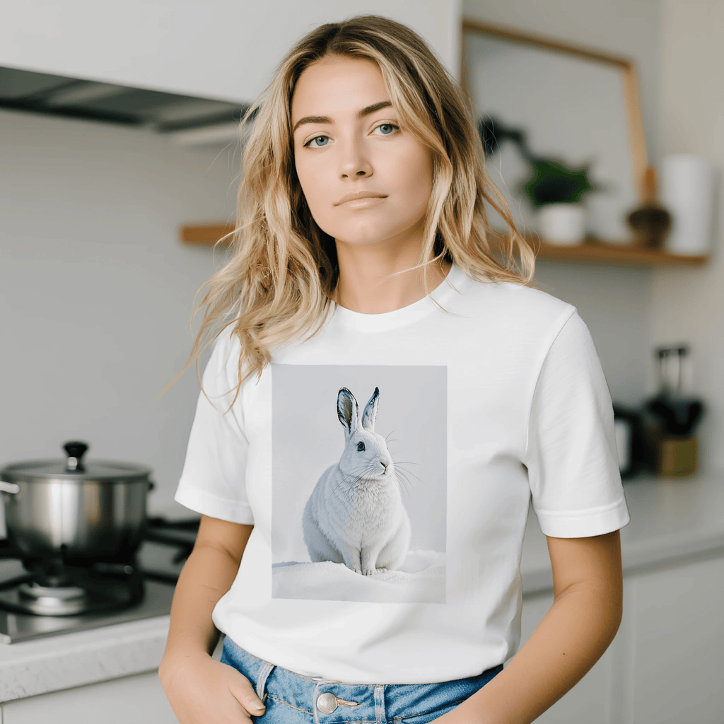 Mountain Hare Winter Wildlife T-Shirt | Scottish Nature Gift - Wild Thread Co