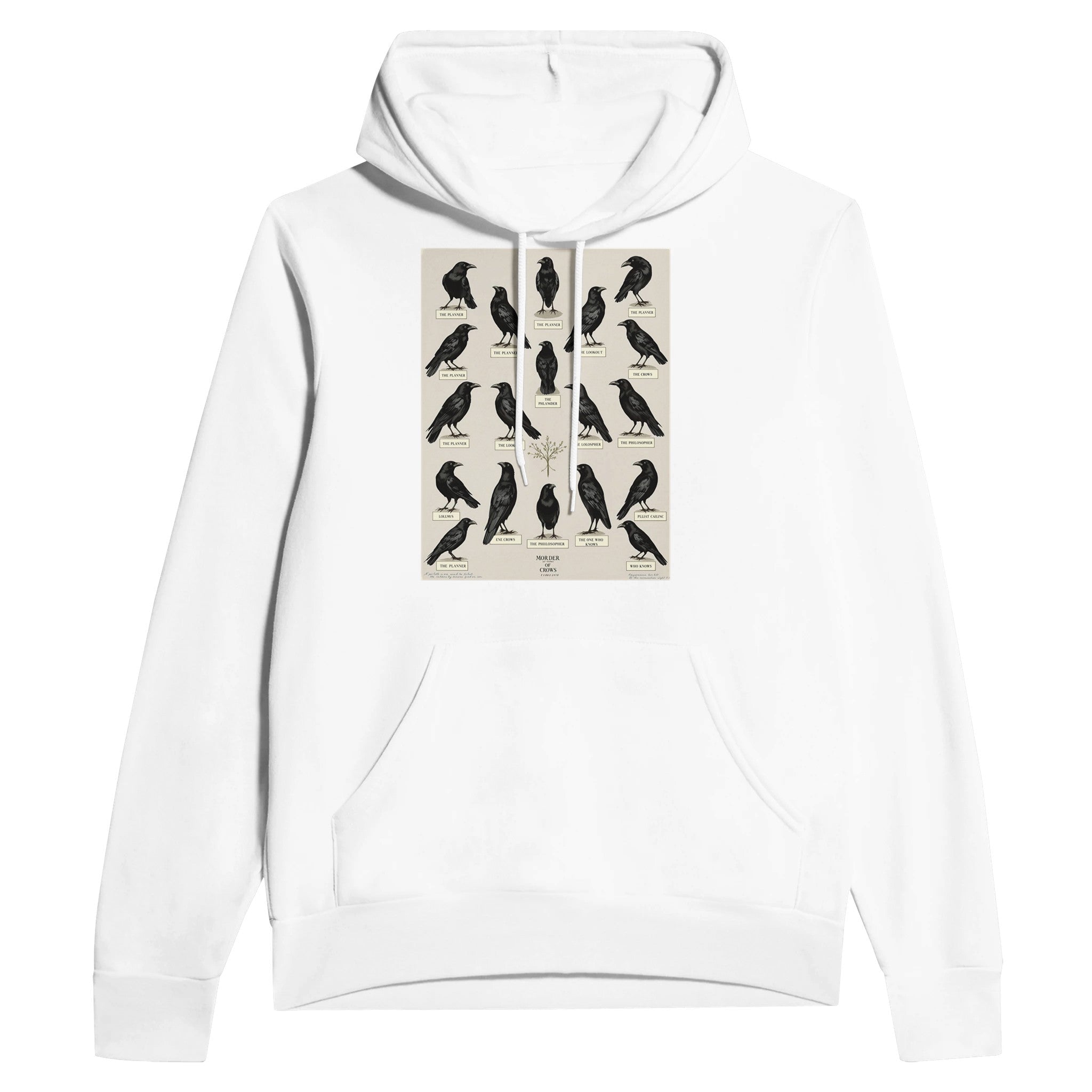 Murder of Crows Natural History Hoodie | Dark Academia Hoodie - Wild Thread Co