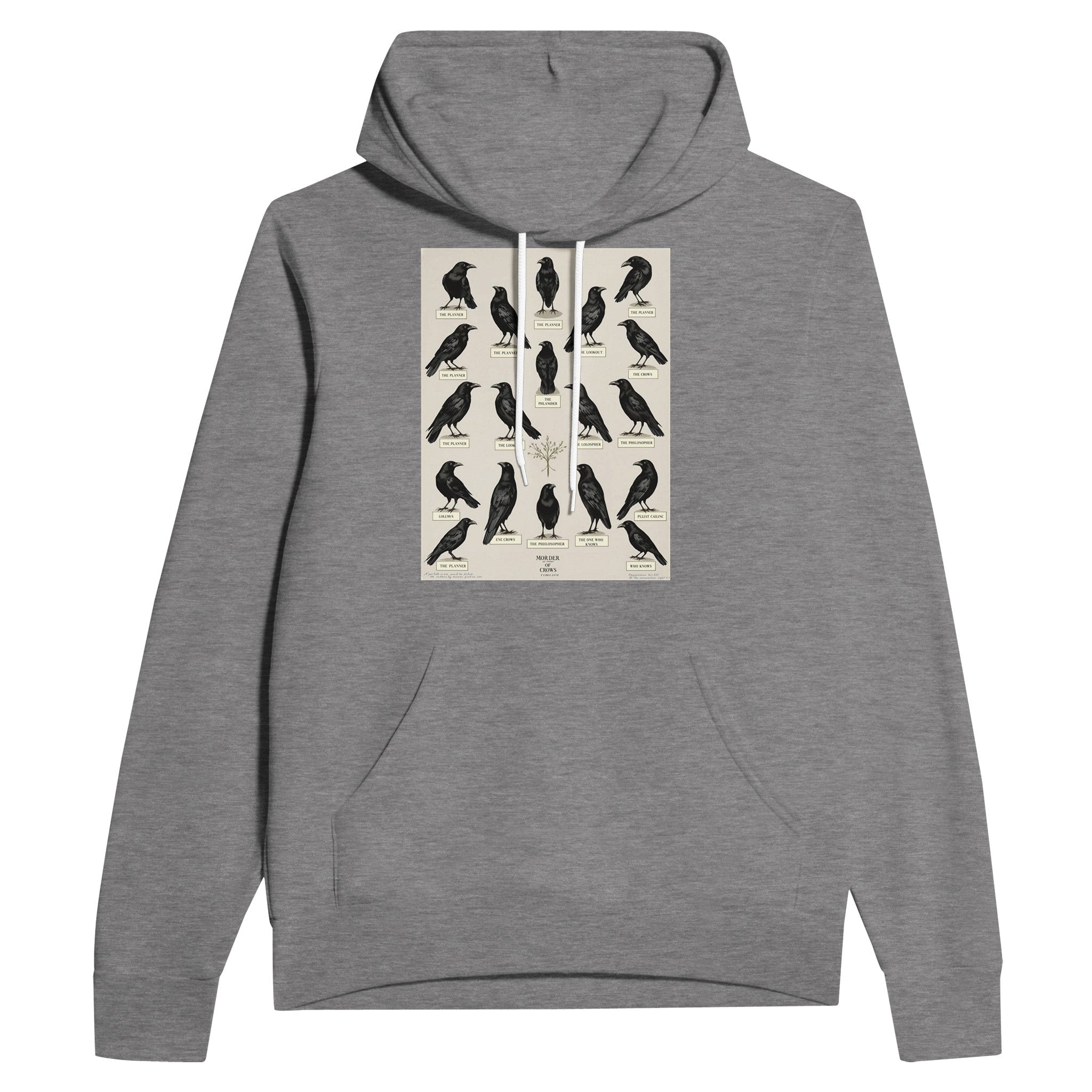 Murder of Crows Natural History Hoodie | Dark Academia Hoodie - Wild Thread Co