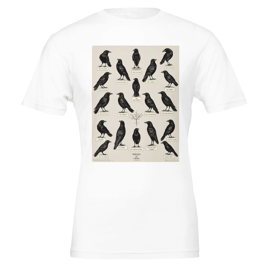 Murder of Crows Natural History T-Shirt | Dark Academia Tee - Wild Thread Co