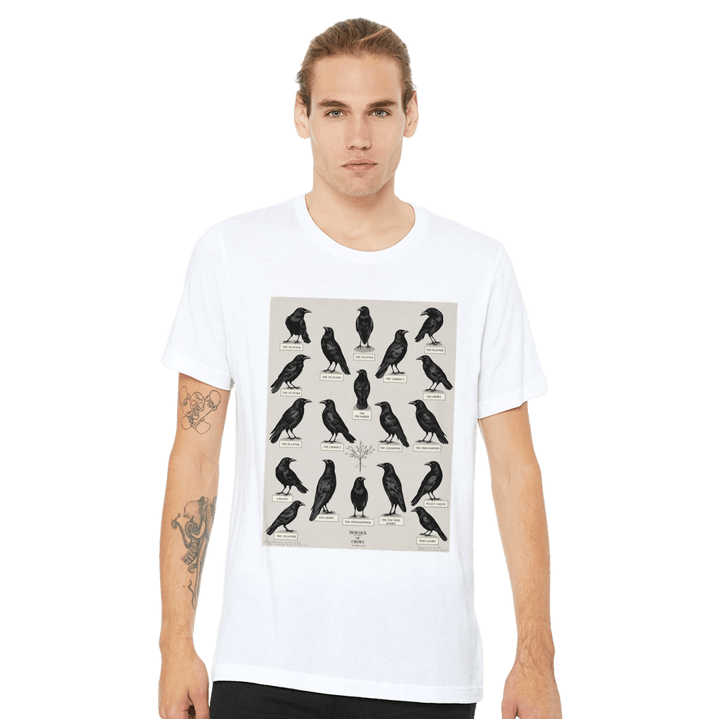 Murder of Crows Natural History T-Shirt | Dark Academia Tee - Wild Thread Co