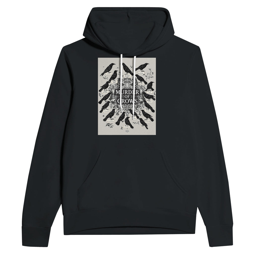 Murder of Crows Navy Hoodie Dark Academia Raven Gothic Nature Hoodie - Wild Thread Co