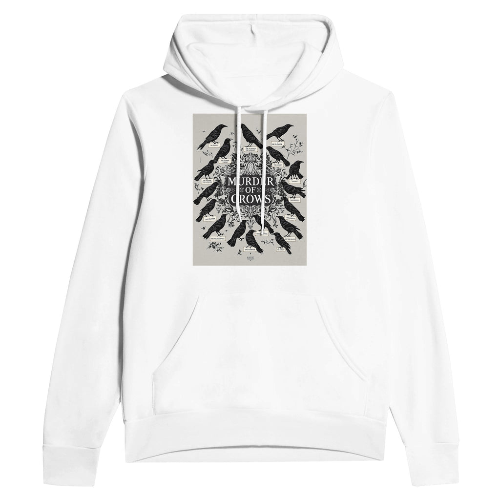 Murder of Crows Navy Hoodie Dark Academia Raven Gothic Nature Hoodie - Wild Thread Co