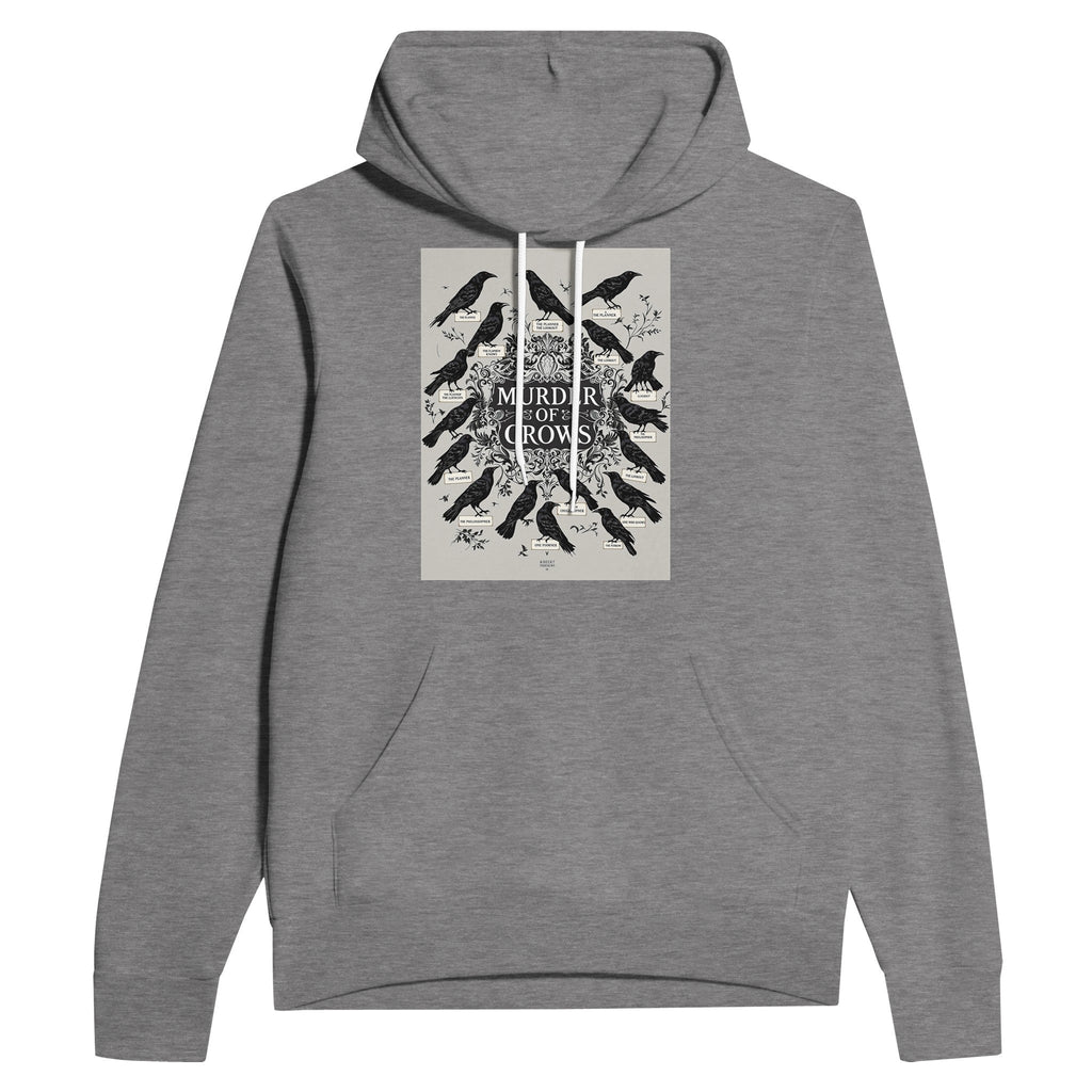 Murder of Crows Navy Hoodie Dark Academia Raven Gothic Nature Hoodie - Wild Thread Co