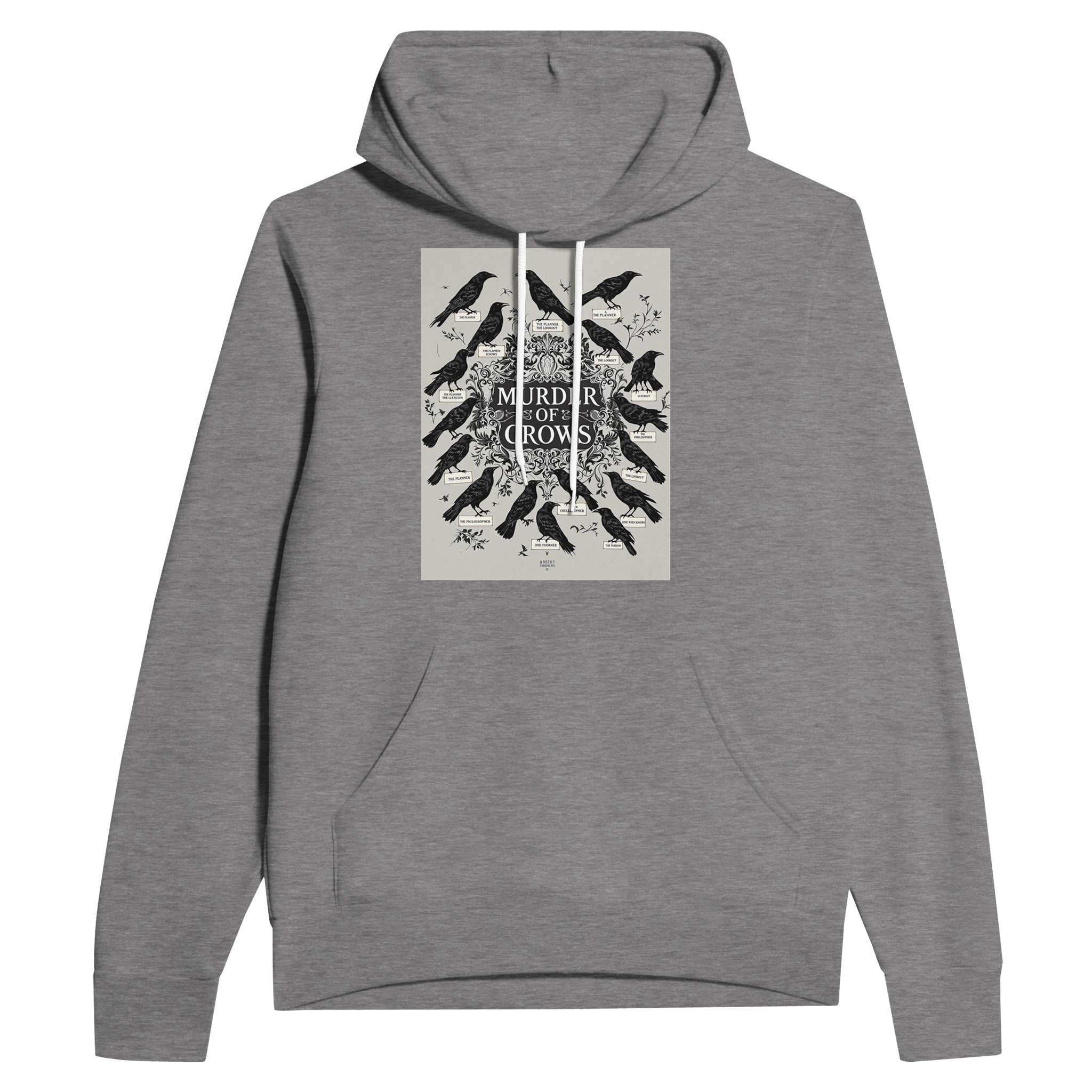 Murder of Crows Navy Hoodie Dark Academia Raven Gothic Nature Hoodie - Wild Thread Co