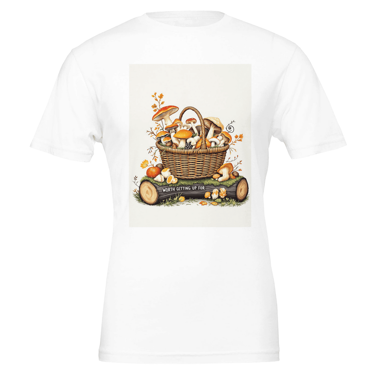 Mushroom Foraging T-Shirt | Foraged Fungi Basket Tee - Wild Thread Co