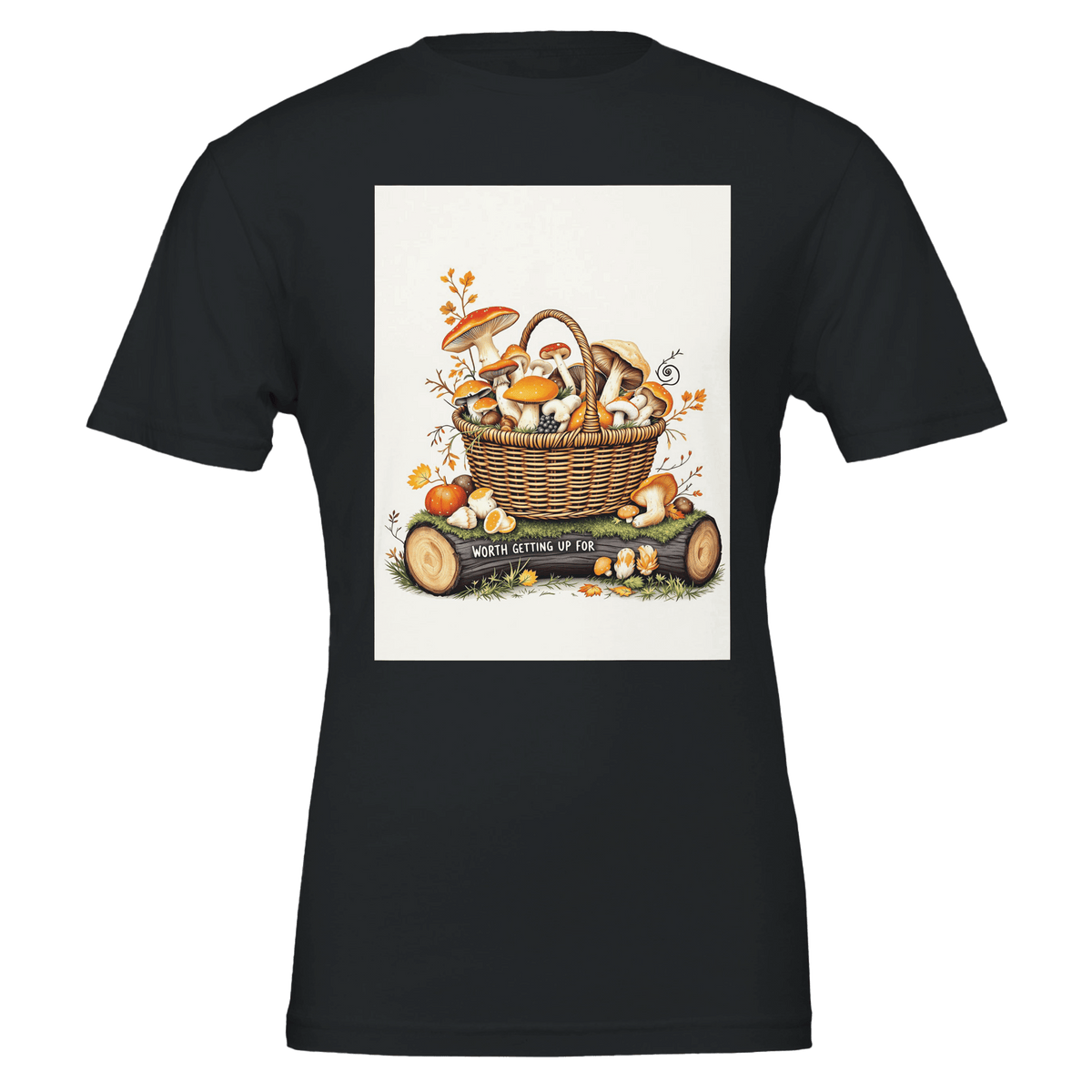 Mushroom Foraging T-Shirt | Foraged Fungi Basket Tee - Wild Thread Co