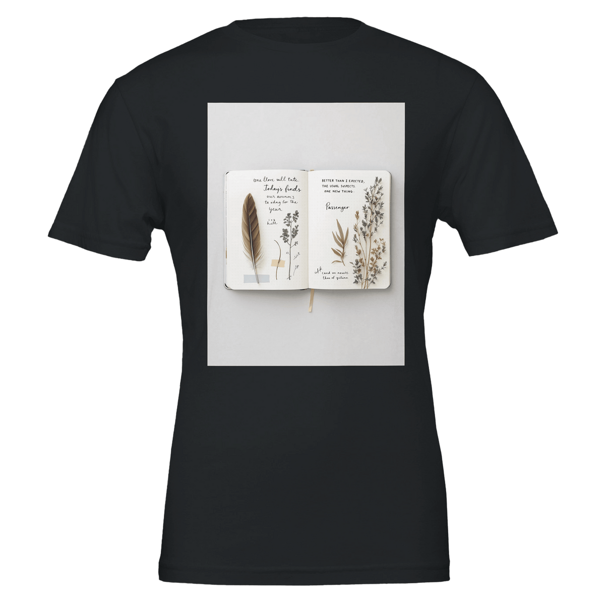 Naturalist Field Journal T-Shirt | Nature Sketch Tee UK - Wild Thread Co