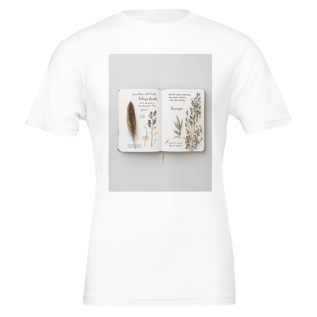 Naturalist Field Journal T-Shirt | Nature Sketch Tee UK - Wild Thread Co