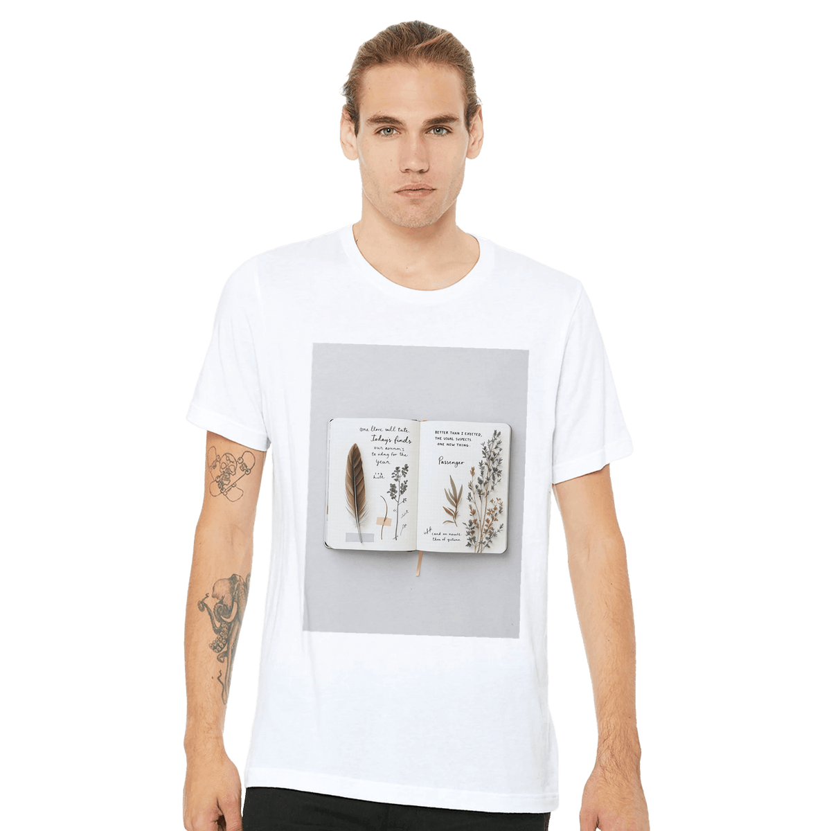 Naturalist Field Journal T-Shirt | Nature Sketch Tee UK - Wild Thread Co