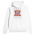Never Stop Running Women's Hoodie - Varsity Athletic Retro Sports Design - Wild Thread Co