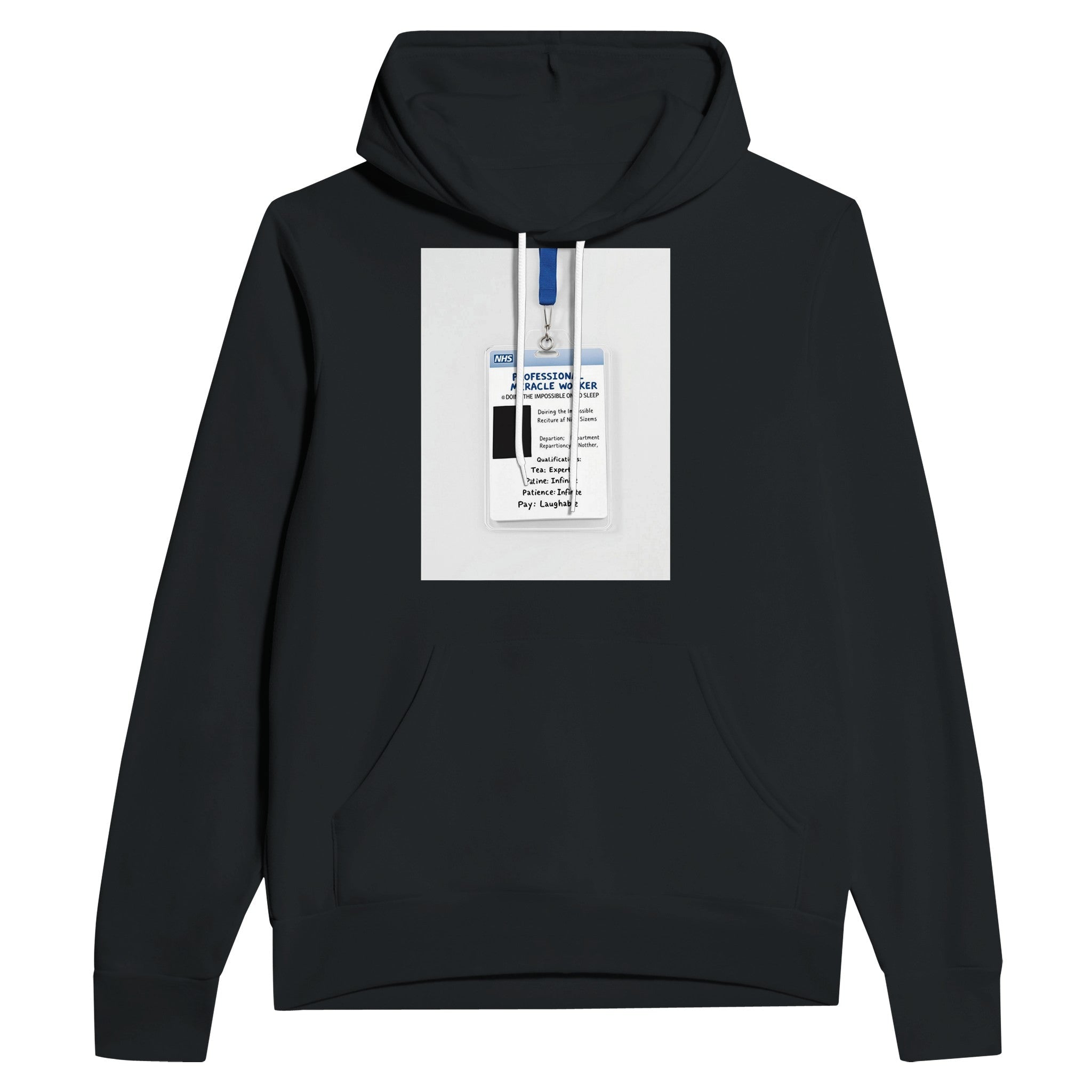 NHS Nurse Hoodie Funny Gift Professional Miracle Worker Dark Humour Hoodie - Wild Thread Co