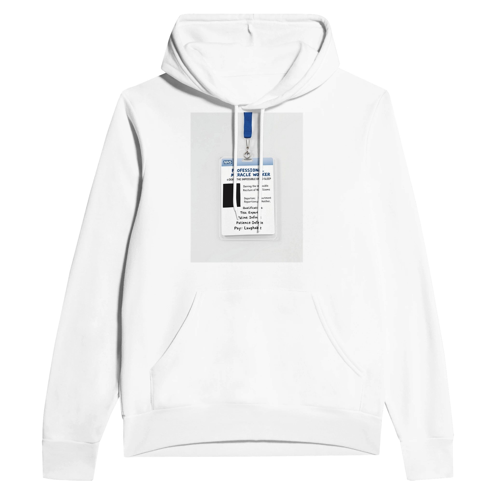 NHS Nurse Hoodie Funny Gift Professional Miracle Worker Dark Humour Hoodie - Wild Thread Co