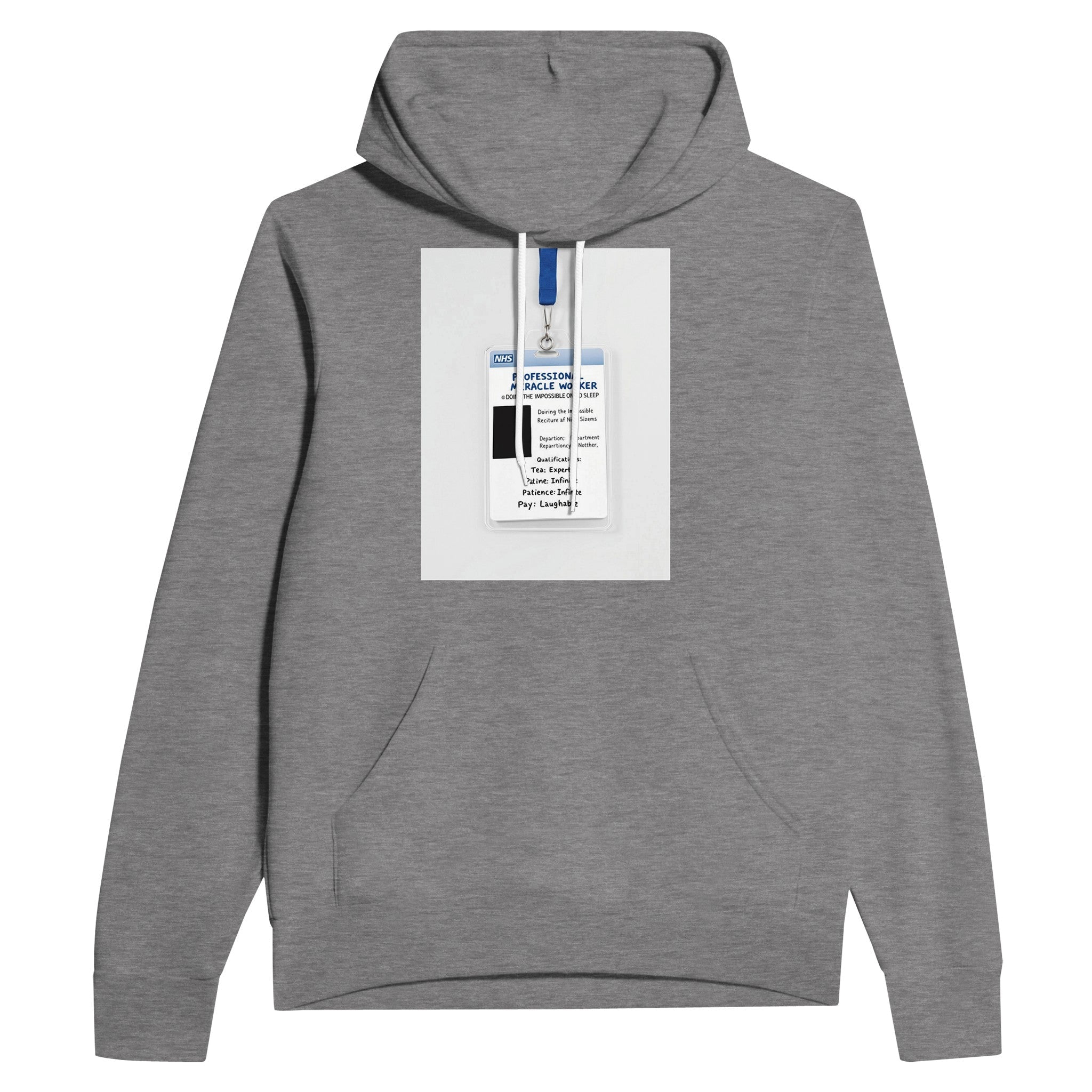 NHS Nurse Hoodie Funny Gift Professional Miracle Worker Dark Humour Hoodie - Wild Thread Co