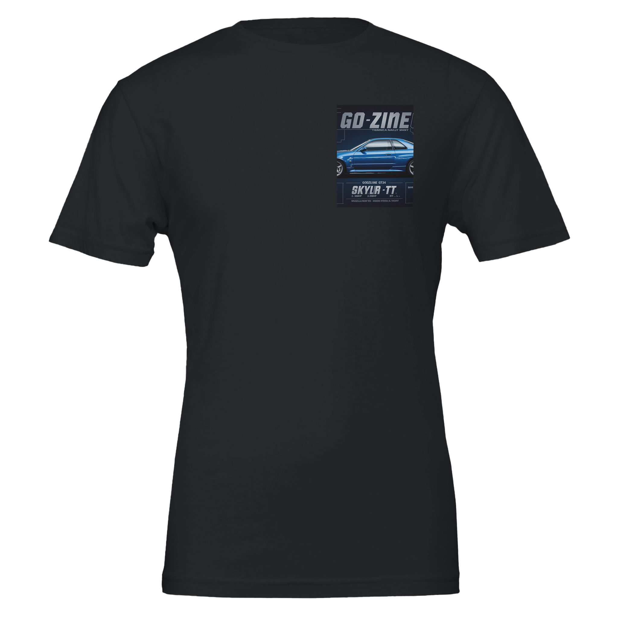 Nissan Skyline R34 Gtr Blueprint Blue — T-Shirt | Wild Thread Co UK