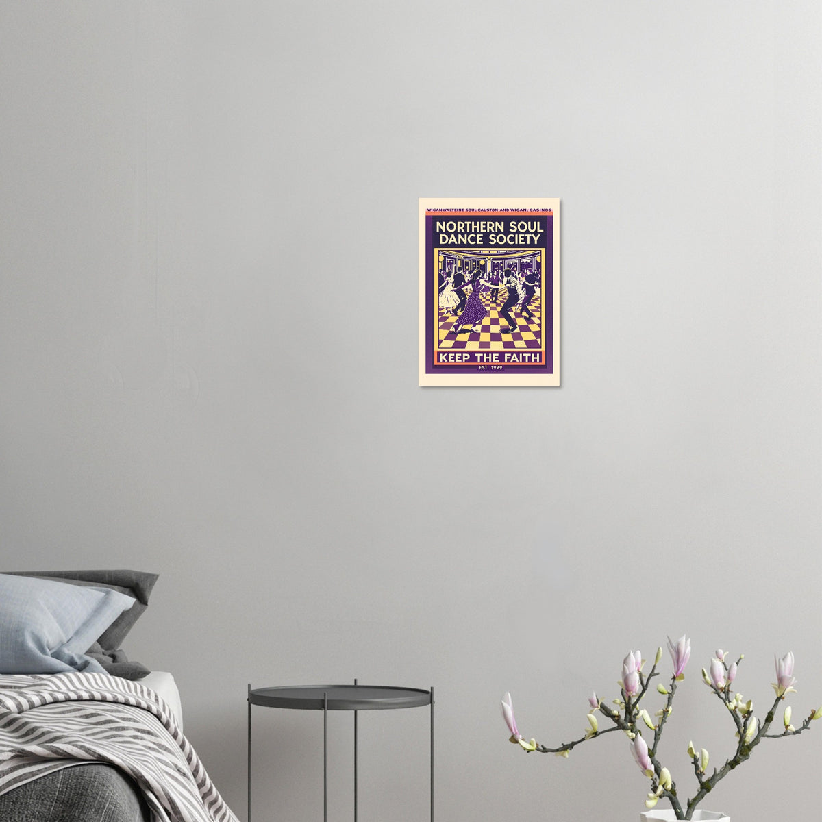 Northern Soul Vintage Travel Art Wall Art UK Art Print Art Print — detail view | Wild Thread Co