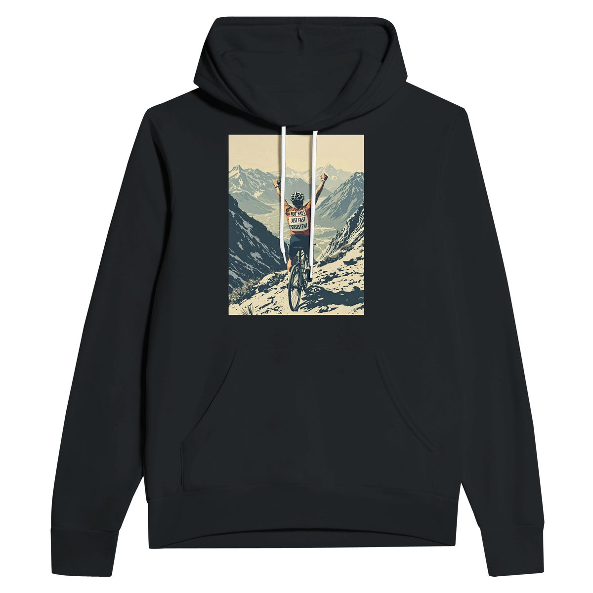 Not Fast Just Persistent Cycling Hoodie | Road Cycling Hoodie UK - Wild Thread Co