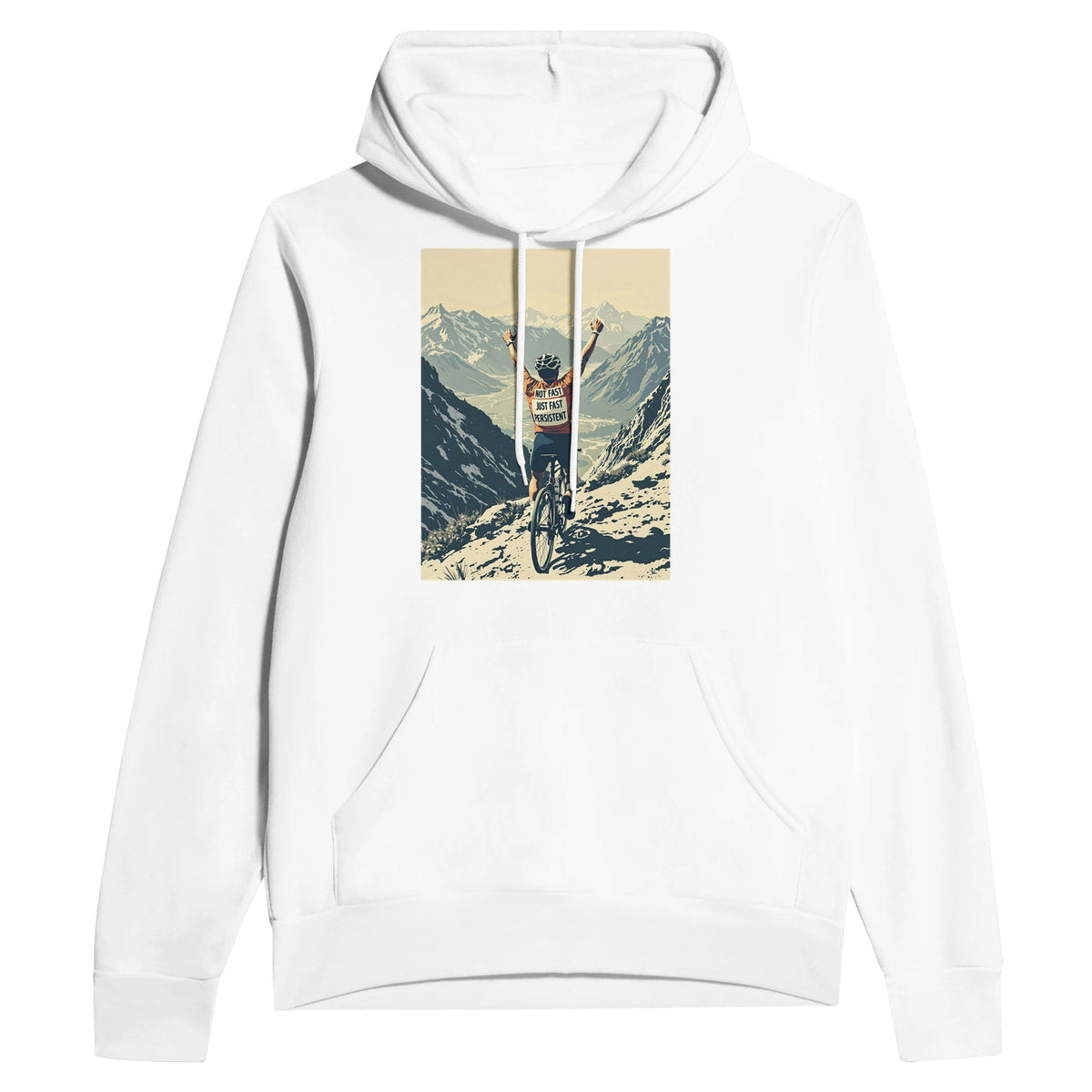 Not Fast Just Persistent Cycling Hoodie | Road Cycling Hoodie UK - Wild Thread Co